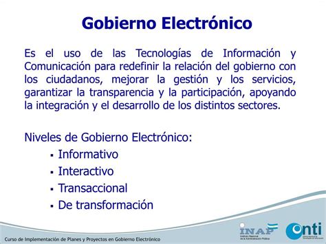 Ppt Plan Nacional De Gobierno Electr Nico Powerpoint Presentation