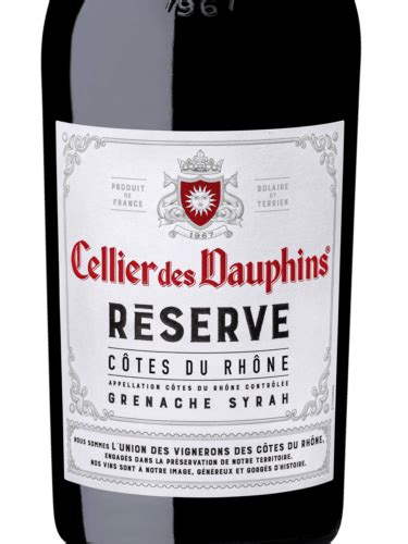 Cellier des Dauphins Réserve Grenache Syrah Côtes du Rhône Vivino