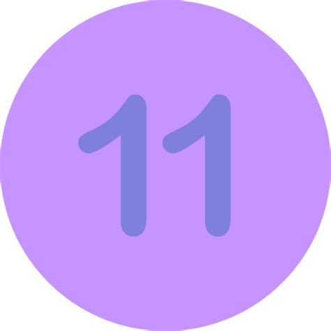 Number 11 Generic Flat Icon