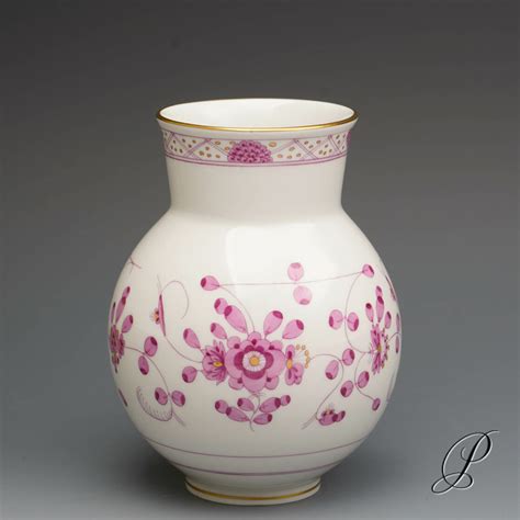 Vase Meissen 1 Wahl Reiche Indische Malerei Purpur Porzellan Porcelain