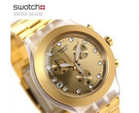 Rel Gio Swatch Irony Dourado Rel Gio Feminino Swatch Usado