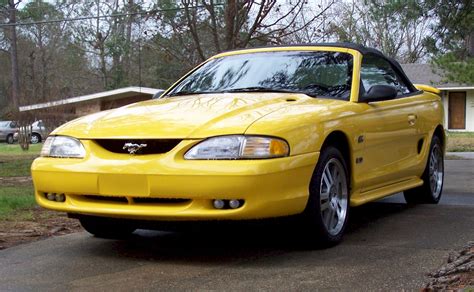 Chrome Yellow 1994 Ford Mustang Gt Convertible