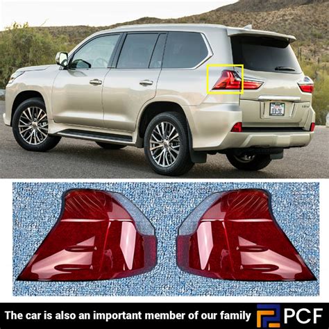 Left Right Outer Side Tail Light Lamp Lens Cover Pcs For Lexus Lx