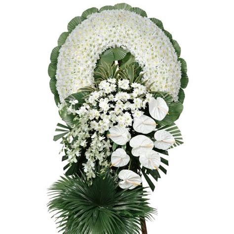 Round Condolence Flowers Floristella Flower Delivery