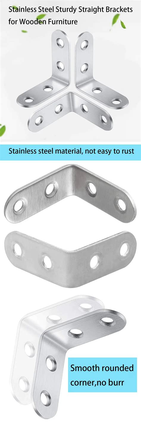 Heavy Duty Stainless Steel L Shaped Corner Braces Screws Temu