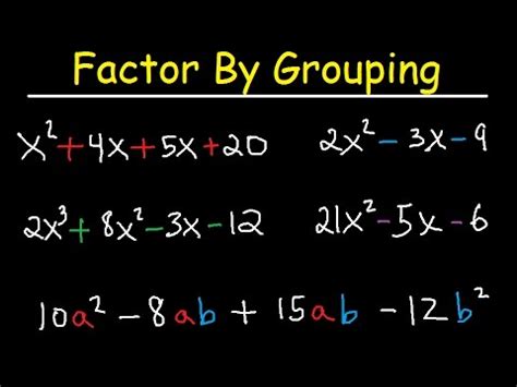 Factor By Grouping Polynomials Terms Trinomials Terms Algebra