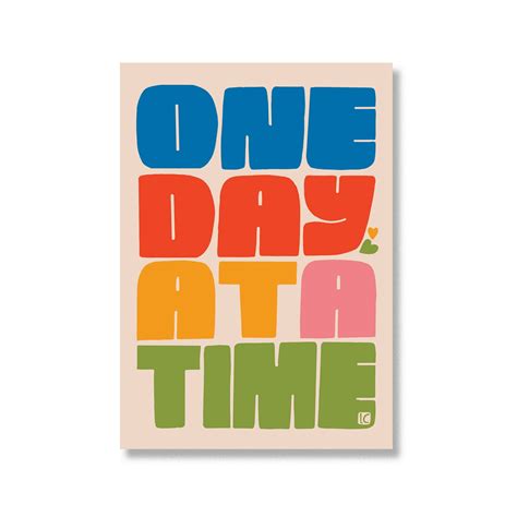 One Day At A Time Sticker The Shop At Matter