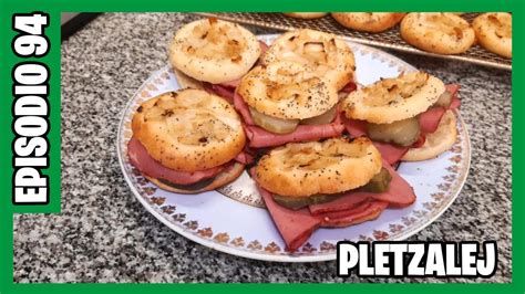 PLETSALEJ receta COCINA JUDÍA PANCITOS DE CEBOLLA CON PASTRÓN Y