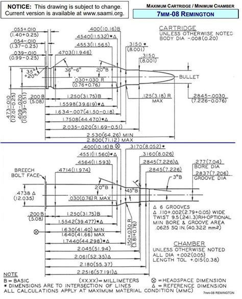 7mm 08 Ai Cartridge Drawing Long Range Hunting Forum