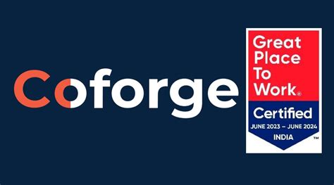 Coforge Certified As Great Place To Work For The Third Consecutive Year