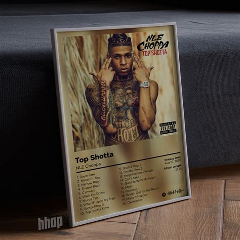 Nle Choppa Top Shotta Album Cover Poster Sold By Pev Azevedo Sku