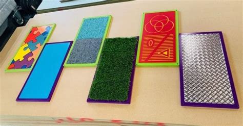 Set Of Tactile Panels Sense Sensory