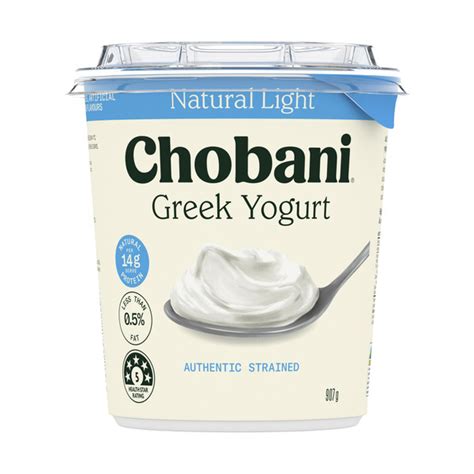 Buy Chobani Greek Yogurt Natural Light 907g Coles