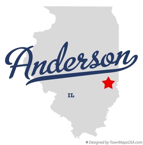 Map of Anderson, IL, Illinois