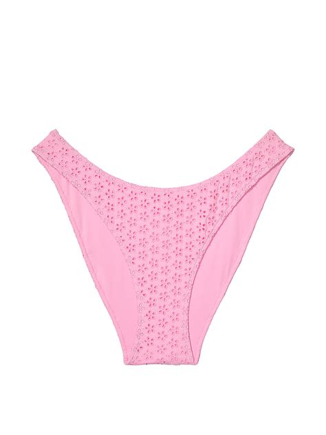 Buy Golden Hour Eyelet Bikini Bottom Pink Sand Eyelet Order Bikini
