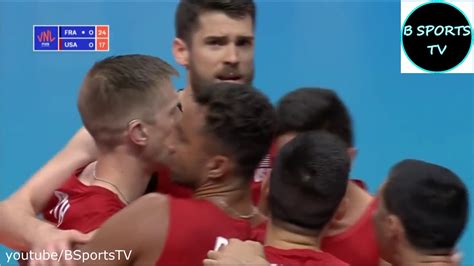 USA vs FRANCE mens VNL 2018 Yarı Final Semi Final YouTube