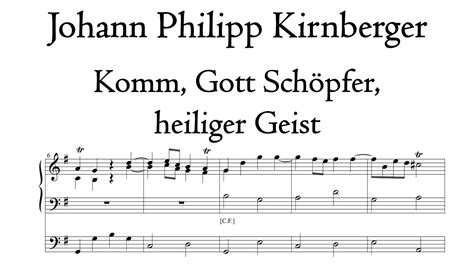 Kirnberger Komm Gott Schöpfer heiliger Geist Noordwolde organ