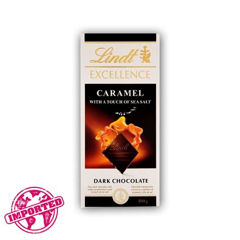 Lindt Excellence Dark Caramel Sea Salt Imported 100g Delivery In Hong Kong Foodpanda