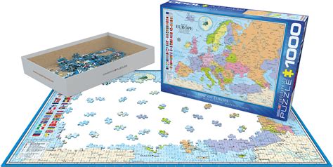 Map Of Europe 1000 Pieces Eurographics Puzzle Warehouse