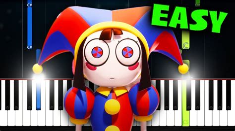 The Amazing Digital Circus Pilot Ending Song Easy Piano Tutorial