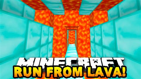 Minecraft Race Against Lava Parkour 1 W Prestonplayz And Friends Youtube