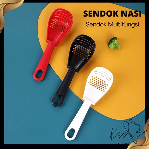 Jual Centong Nasi Serbaguna Sendok Saringan Kuah Sayuran Multifungsi