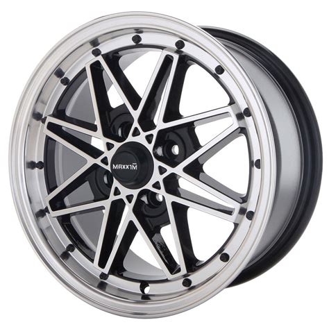 Screech Black Machine Face Rim By Maxxim Wheels Wheel Size X