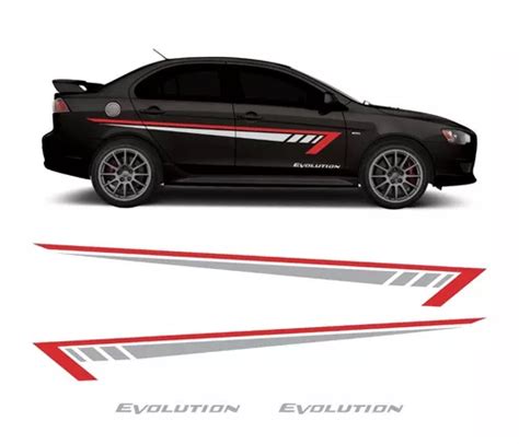 Adesivo Mitsubishi Lancer Evolution Evo Faixa Lateral Imp