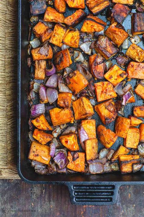 Roasted Sweet Potatoes Recipe Easy And Delicous The Mediterranea