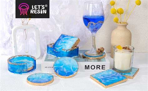 LET S RESIN Moules en silicone kit de moules en résine avec 5 dessous