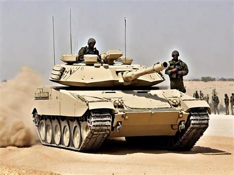 Premium AI Image | Merkava Tank on Land for Action