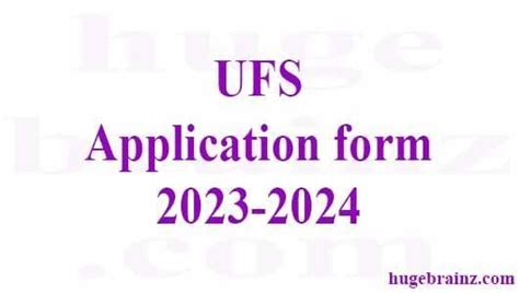 Late Applications For 2024 Ufs Image To U