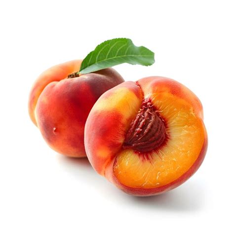 Premium Photo Peaches Isolated On White Background