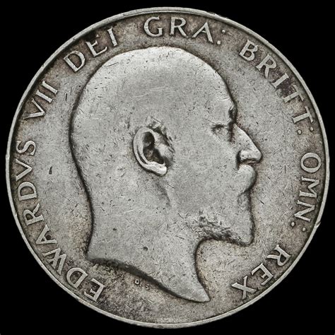 Edward Vii Silver Half Crown