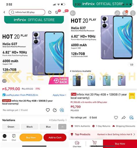 Infinix Hot Play Priced At P In The Philippines Rev