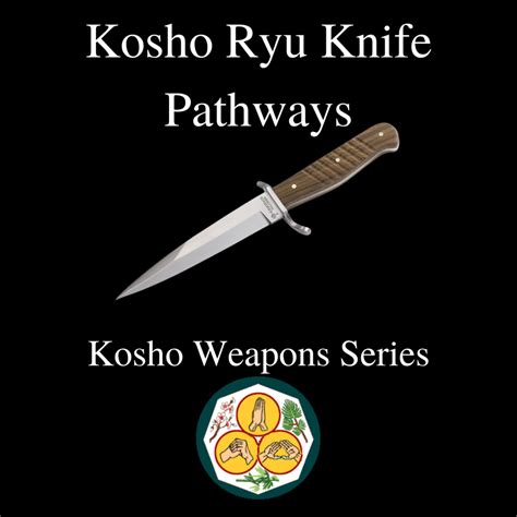 Kosho Ryu Knife Pathways A Course In Using A Knife