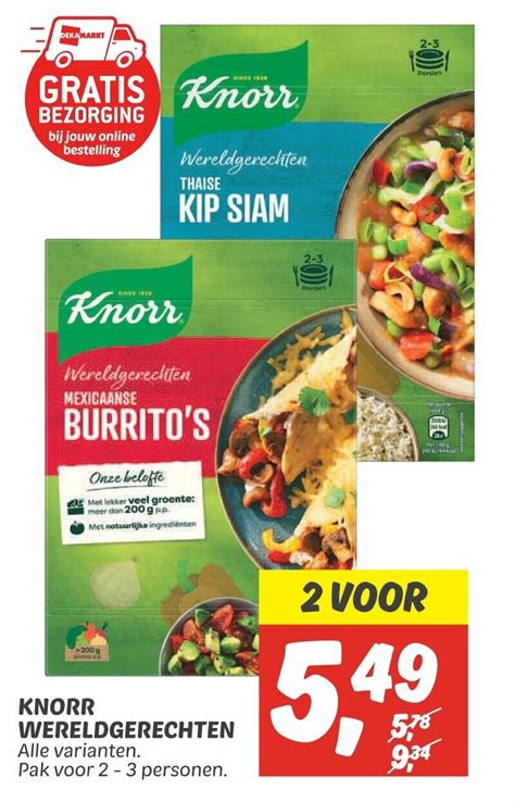 Knorr Wereldgerechten Aanbieding Bij Dekamarkt