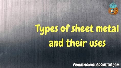 All Main Types Of Sheet Metal And Their Uses In