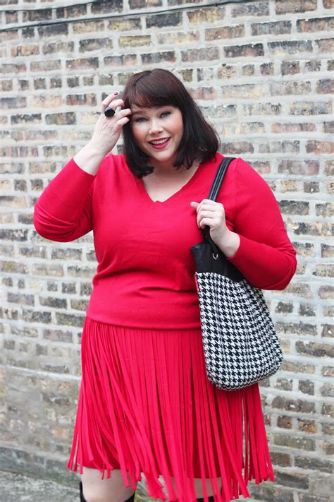 Falling For Fringe In This Red Fringe Skirt From Lane Bryant