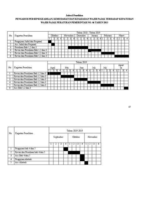 Jadwal Penelitian Pdf