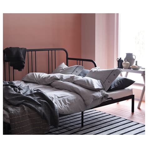 Fyresdal Rama Leżanki Czarny 80x200 Cm Ikea