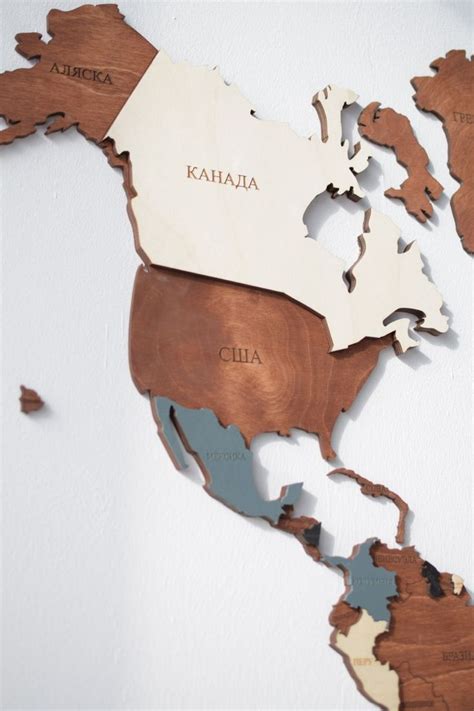 World Map From Wood By Woodpecstudio Travel Push Pin Maps For Wall