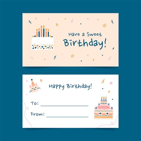 Birthday Gift Card Design