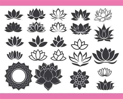 Lotus Kunst Art Lotus Lotus Drawing Lotus Flower Art Flower Art Drawing Flower Svg Cricut