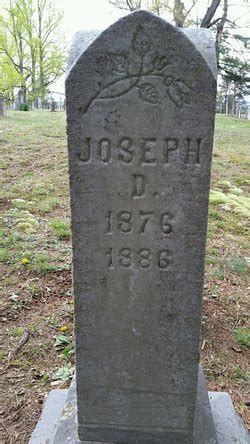 Joseph Daniel Minnich 1876 1886 Mémorial Find a Grave