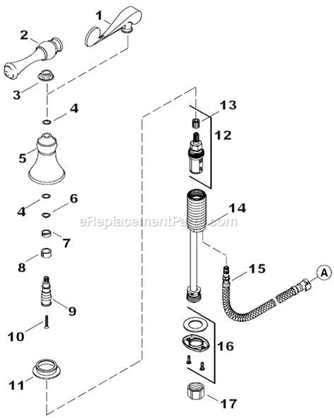 Kohler K-16109-4 Parts List and Diagram : eReplacementParts.com