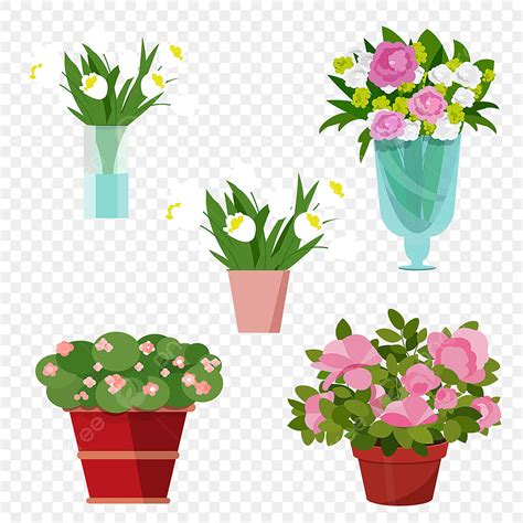 Flower Vase Clipart Hd Png Flower Vase Collection Vector Flowers