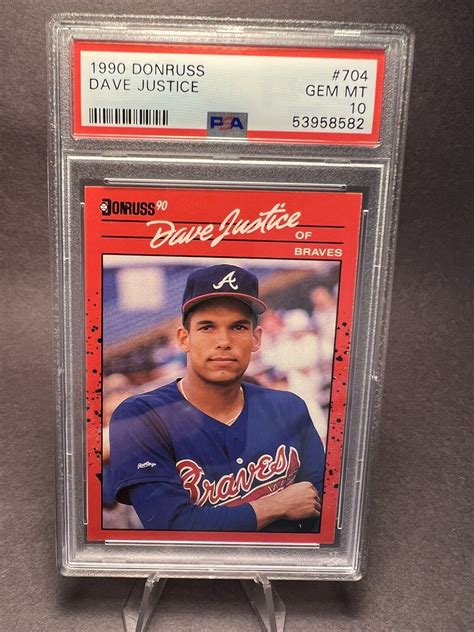 Dave Justice 1990 Donruss 704 Base Price Guide Sports Card Investor