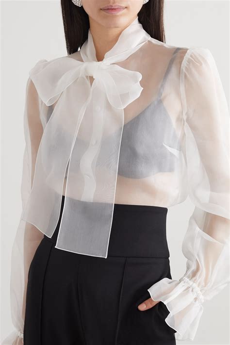 Organza Shirt Sheer White Organza Stylish Shirt Organza Silk Etsy