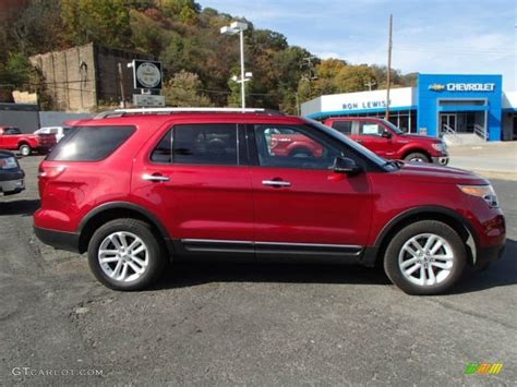 2013 Ruby Red Metallic Ford Explorer Xlt 4wd 87307712 Photo 2